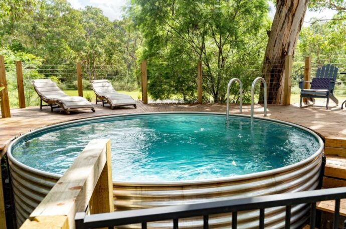 concrete water tank plunge pool in Gold Coast